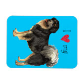 Ich Liebe meines tibetischen Mastiffs Magnet (Horizontal)