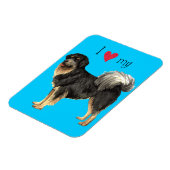 Ich Liebe meines tibetischen Mastiffs Magnet (Linke Seite)