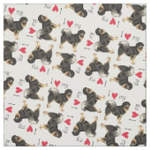 Ich Liebe meines tibetischen Mastiffs Stoff (Muster)