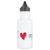 Ich Liebe meines tibetischen Mastiffs Trinkflasche (Links)