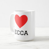 Ich liebe Mekka  Kaffeetasse (Vorderseite Links)