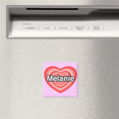 Ich Liebe Melanie. Ich Liebe dir Melanie. Herz Magnet (In Situ (Geschirrspüler))