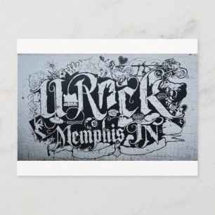 Ich liebe Memphis-Mural Postkarte