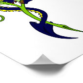 Ich Liebe Menschen Besonders in Schokolade getauch Poster (Ecke)