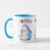 Ich liebe Menschen Tasse (Links)