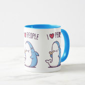 Ich liebe Menschen Tasse (VorderseiteRechts)