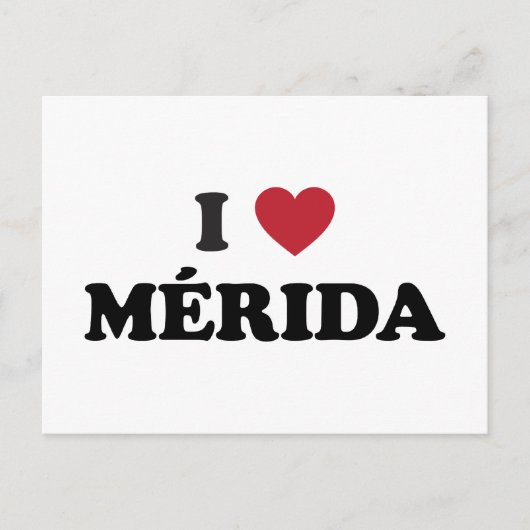 Ich liebe Mérida Mexiko Postkarte (Vorderseite)