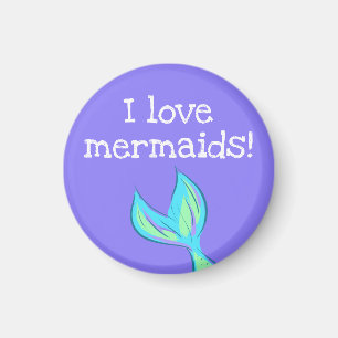 Ich Liebe Mermaids! Mermaid Schwanz Magnet