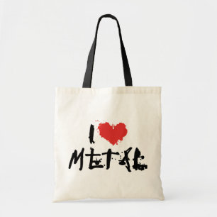 Ich liebe Metal Tragetasche