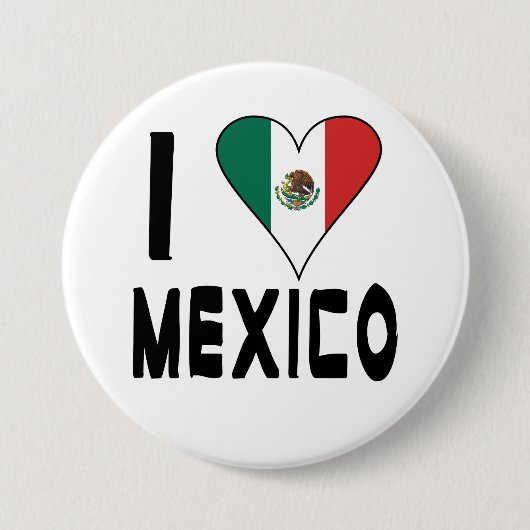 Ich liebe Mexiko Button (Vorderseite)