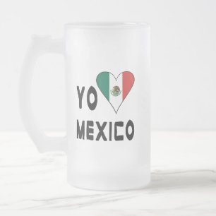 Ich liebe Mexiko Mattglas Bierglas