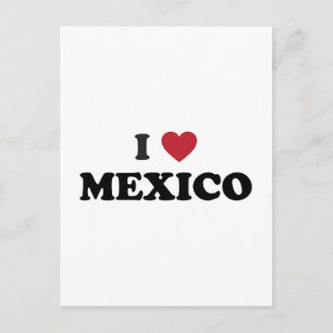 Ich liebe Mexiko Postkarte