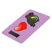 Ich Liebe Meyers Papageien Magnet (Linke Seite)