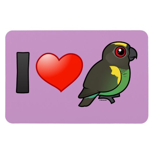 Ich Liebe Meyers Papageien Magnet (Horizontal)