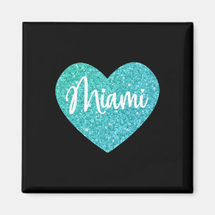 Ich liebe Miami Florida Herz Magnet