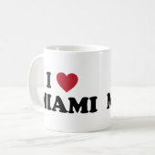 Ich liebe Miami Florida Kaffeetasse (Vorderseite Links)