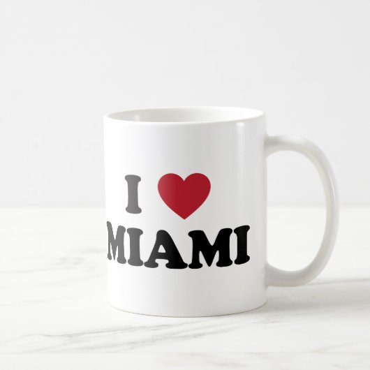 Ich liebe Miami Florida Kaffeetasse (Rechts)