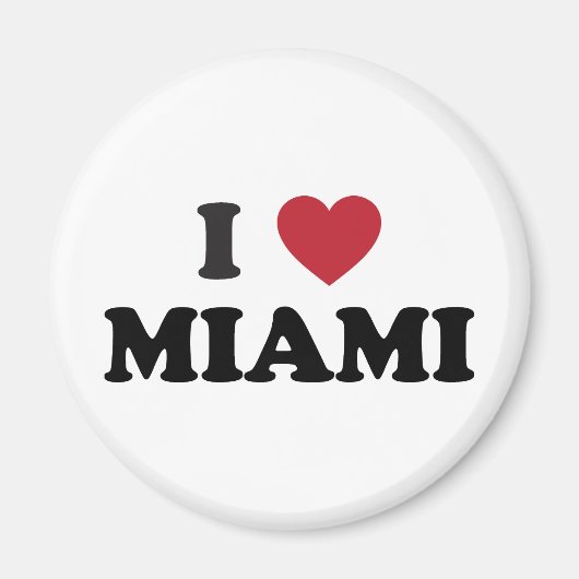 Ich liebe Miami Florida Magnet (Vorne)