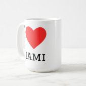 Ich liebe Miami Kaffeetasse (Vorderseite Links)