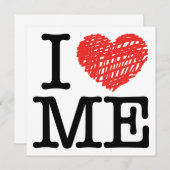 Ich Liebe mich Einladung (Vorne/Hinten)