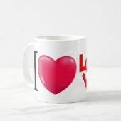 Ich Liebe mich Elagant Kaffeetasse (Vorderseite Links)