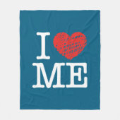 Ich Liebe mich Fleecedecke (Vorderseite)