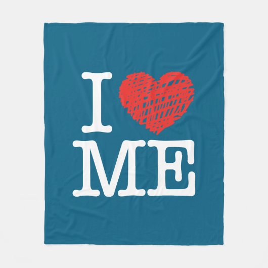 Ich Liebe mich Fleecedecke (Vorderseite)