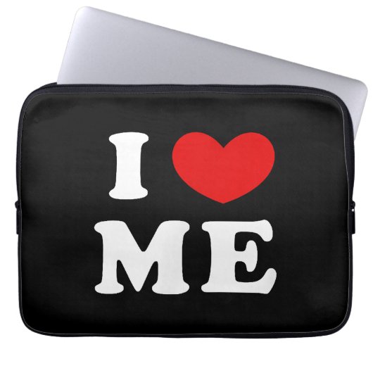 Ich Liebe mich, ich höre mich Laptopschutzhülle (Vorderseite)