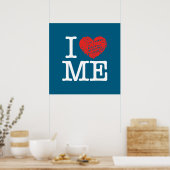 Ich Liebe mich Poster (Küche)