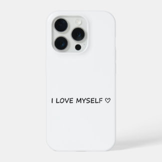 „Ich liebe mich selbst“-Handyhülle – süß und ersch iPhone 15 Pro Hülle