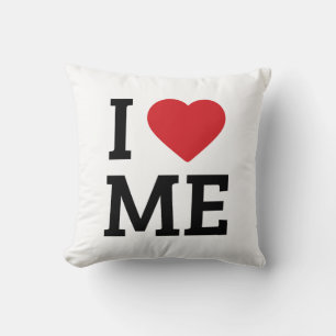 Ich liebe mich selbst Liebe Weiße Wurfkissen Kissen