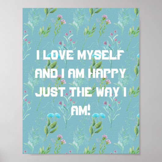 Ich liebe mich selbst Poster (Vorne)