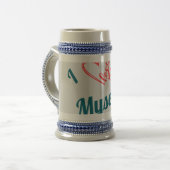 Ich liebe mich selbst - Selbstfürsorge-Button Bierglas (Vorderseite Links)