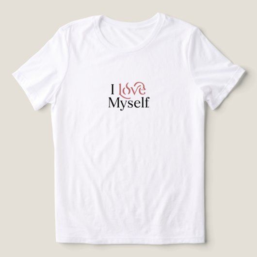 Ich liebe mich selbst. Tri-Blend shirt (Design Vorderseite)