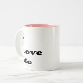 Ich Liebe Mich Self-Love Typografie Tasse (Vorderseite Links)