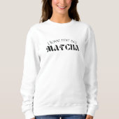 Ich Liebe mich so Matcha Sweatshirt (Vorderseite)