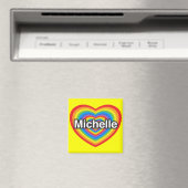 Ich Liebe Michelle. Ich Liebe dir Michelle. Herz Magnet (In Situ (Geschirrspüler))