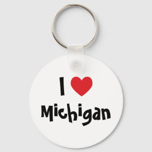 Ich liebe Michigan Schlüsselanhänger