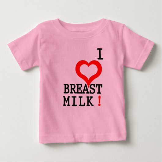 ICH LIEBE MILCH BRUTTERN! BABY T-SHIRT (Vorderseite)