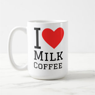 Ich liebe Milchkaffee Kaffeetasse