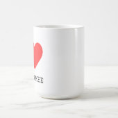 Ich liebe Milwaukee Kaffeetasse (Mittel)