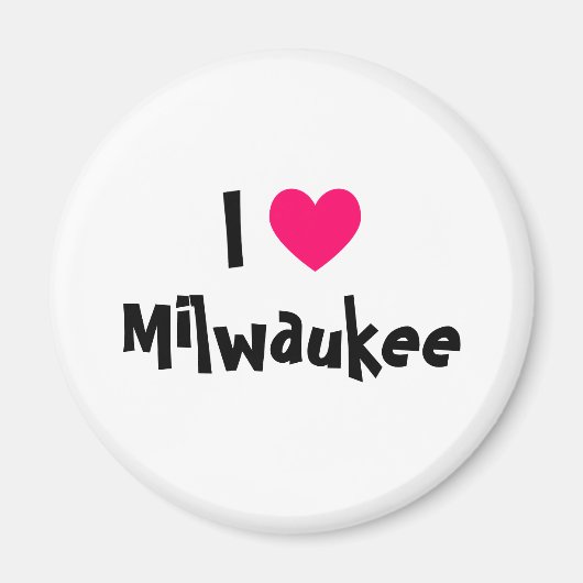 Ich liebe Milwaukee Magnet (Vorne)