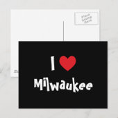 Ich liebe Milwaukee Postkarte (Vorne/Hinten)