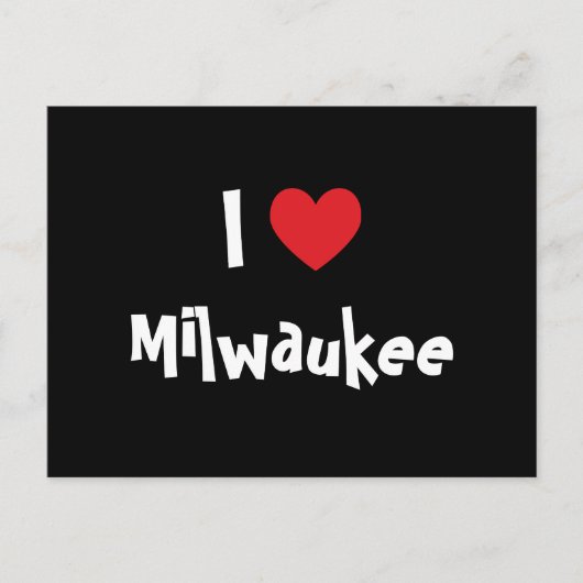 Ich liebe Milwaukee Postkarte (Vorderseite)