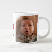 Ich liebe Mimi Oma Opa PaPa 2 Foto Jumbo-Tasse (Rechts)