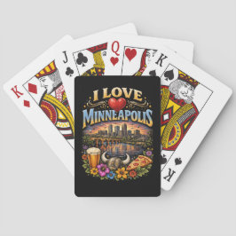 Ich liebe Minneapolis Spielkarten