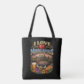 Ich liebe Minneapolis Tasche (Rückseite)