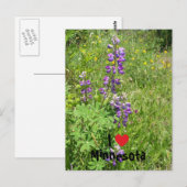 Ich liebe Minnesota Postkarte (Vorne/Hinten)