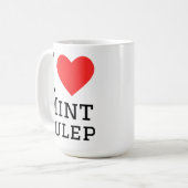Ich liebe Mint Julep Kaffeetasse (Vorderseite Links)