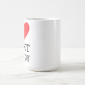 Ich liebe Minzbonbons Kaffeetasse (Mittel)